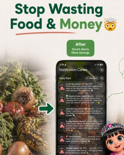Expiry Alert System — smart notifications before food expires so you stop wasting food and money.
