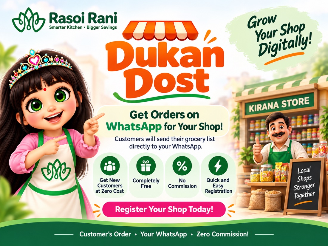 Dukan Dost — get customer orders on WhatsApp for your shop. Free, no commission.
